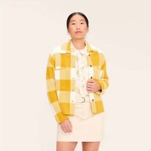 Woolrich Yellow and White Checkered Jacket